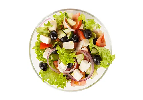Verse salades en heerlijke maaltijden